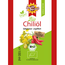 Bio Chiliöl von der Ölmühle Bayreuth