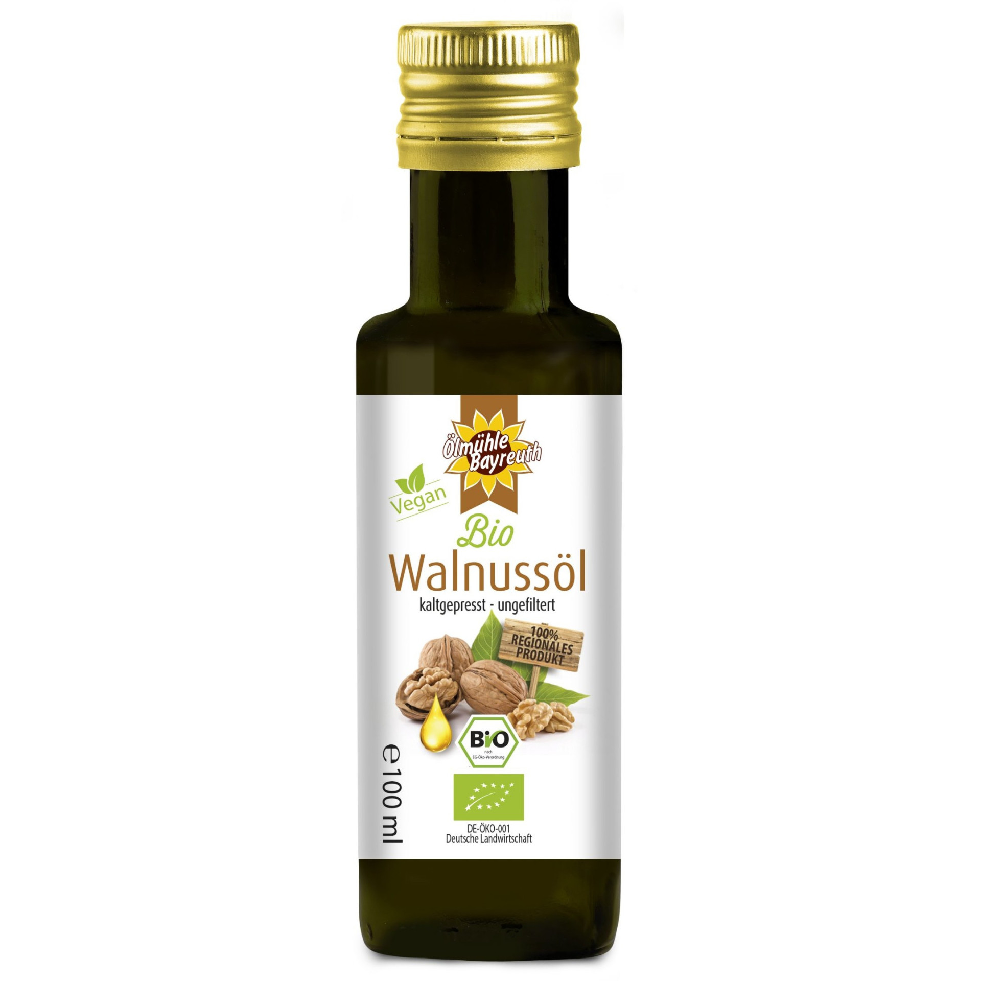 Bio Walnussöl kaltgepresst von der Ölmühle Bayreuth
