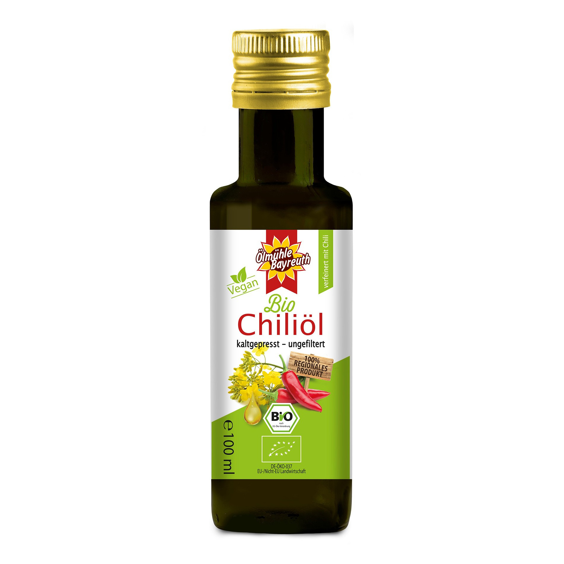 Bio Chiliöl von der Ölmühle Bayreuth Bio Chiliöl von der Ölmühle Bayreuth