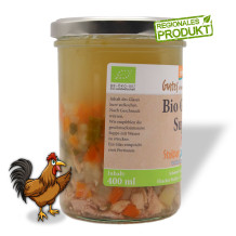 Bio Gockelsuppe 400 ml von "Gutes von Schubert"