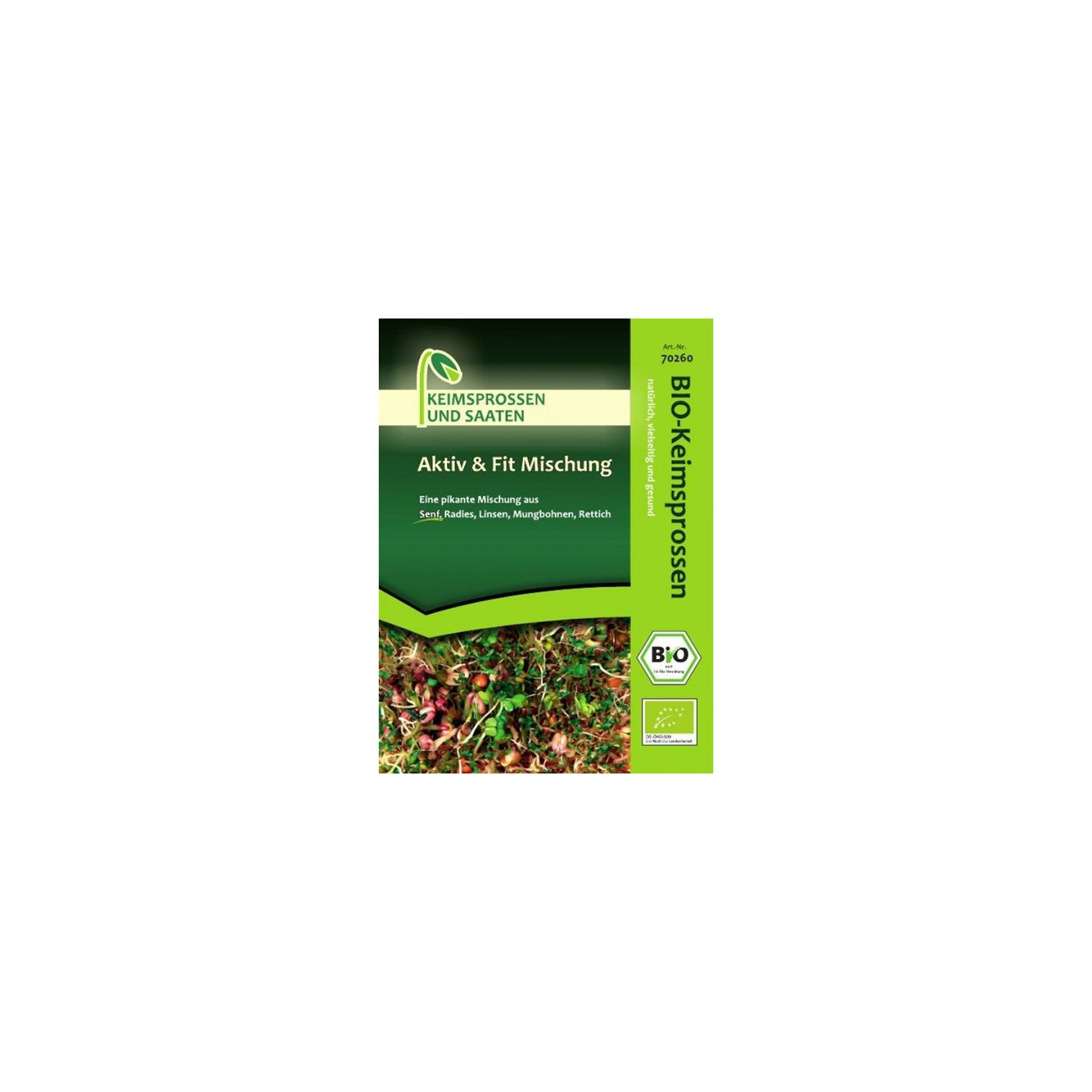 Bio Mischung Aktiv & Fit für Keimsprossen von "Keimsprossen und Saaten" Bio Mischung Aktiv & Fit für Keimsprossen von "Keimsprossen und Saaten"