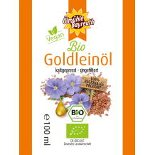 Bio Goldleinöl kaltgepresst von der Ölmühle Bayreuth